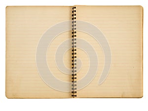 Grunge paper notebook photo