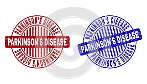 Grunge PARKINSON`S DISEASE Textured Round Stamp Seals