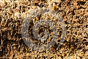 Grunge pattern of solidified lava