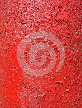Grunge peeling red paint backdrop