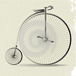 Grunge Penny Farthing Image