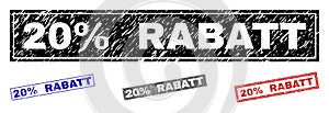 Grunge 20 percent RABATT Textured Rectangle Watermarks photo