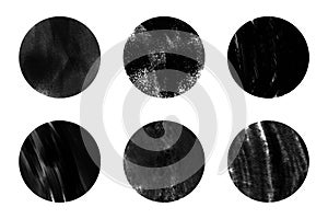 Grunge post Stamps Collection, Circles banners, distress textures. blank shapes