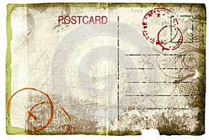 Grunge postcard