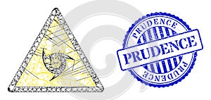 Grunge Prudence Seal and Network Hurricane Danger Mesh