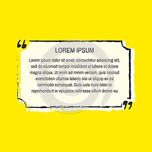 Quote box vector