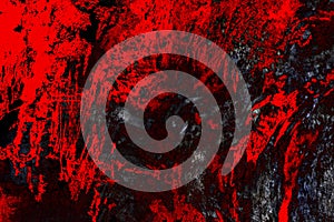 Grunge red and black abstract background or texture for Halloween