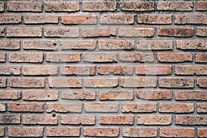 Grunge red brick wall background