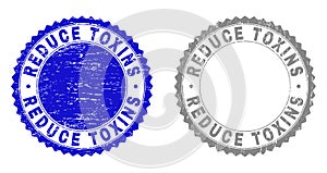 Grunge REDUCE TOXINS Scratched Stamp Seals