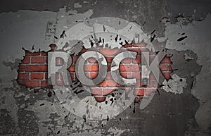 Grunge rock music poster