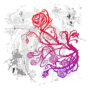 Grunge rose