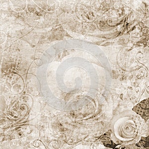 Grunge Roses Background