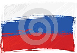 Grunge Russia flag