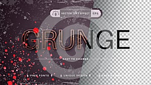 Grunge Rust - Editable Text Effect, Font Style