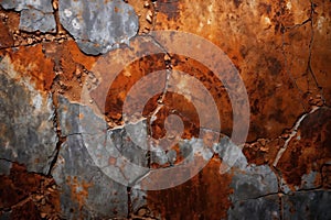 Grunge rusted metal stone wall background texture wallpaper