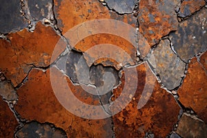 Grunge rusted metal stone wall background texture wallpaper