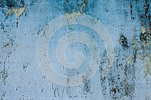 Grunge rusted metal texture, blue oxidized metal background. Old metal iron panel. Blue metallic rusty surface.