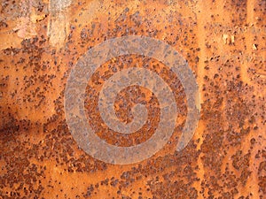 Grunge rusted metal texture. Rusty corrosion and oxidized background.