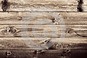 Grunge rustic wood wall background.
