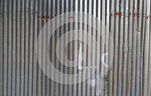 Grunge Rusty galvanized iron plate or zinc texture