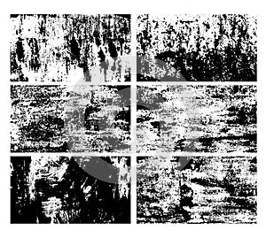 Grunge Rusty Surface Distress Backgrounds Set