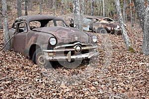 Grunge Rusty Vintage Cars.