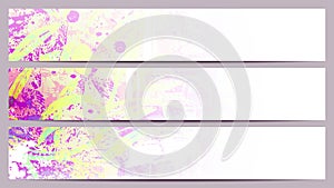 Grunge Separated banners