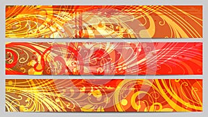 Grunge Separated banners