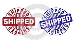 Grunge SHIPPED Textured Round Stamp Seals