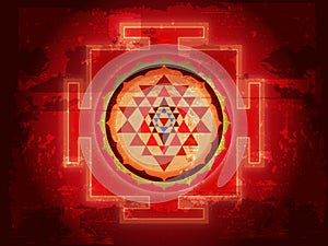 Grunge Shree Yantra