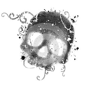 Grunge skull