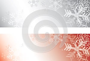 Grunge Snowflakes background banners