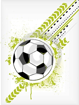 Grunge Soccer Ball