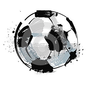 Grunge soccer ball