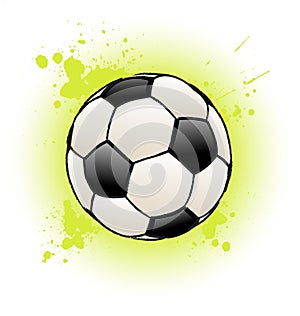 Grunge Soccer Ball