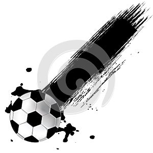 Grunge Soccer Ball background