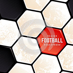 Grunge Soccer Ball Surface Background