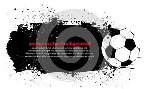 Grunge Soccer Banner