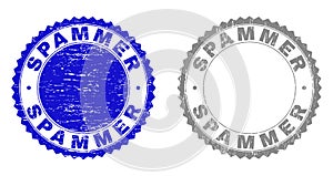 Grunge SPAMMER Scratched Stamps