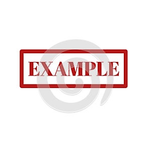 GRUNGE Stamp on white background with EXAMPLE