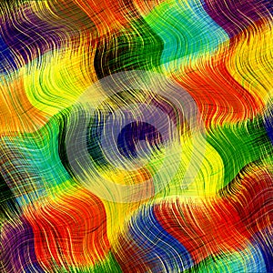 Grunge striped wavy rainbow diagonal background for web design