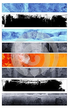 Grunge style banners