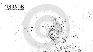 Grunge style of dust particles background and texture . Vector