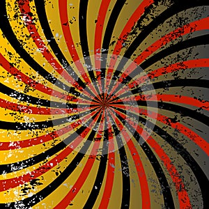 Grunge sunburst