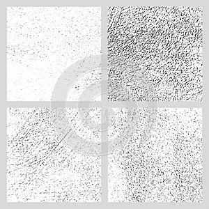 Grunge surface texture with dirty small spots, grit and noise. Abstract background. Overlay template. Vector