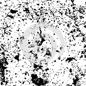 Grunge surface texture with dirty small spots, grit and noise. Abstract background with randomly filling small dirty spots. Vector