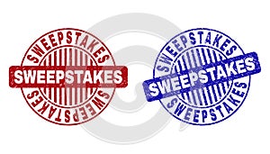 Grunge SWEEPSTAKES Textured Round Watermarks