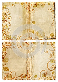 Grunge swirl book pages