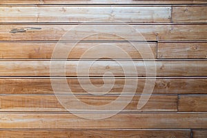 Grunge teak wood plank texture in stripe line with natural grain / background texture