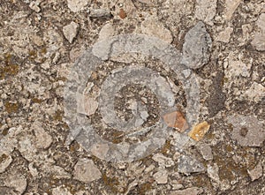 Grunge texture with cement and stones